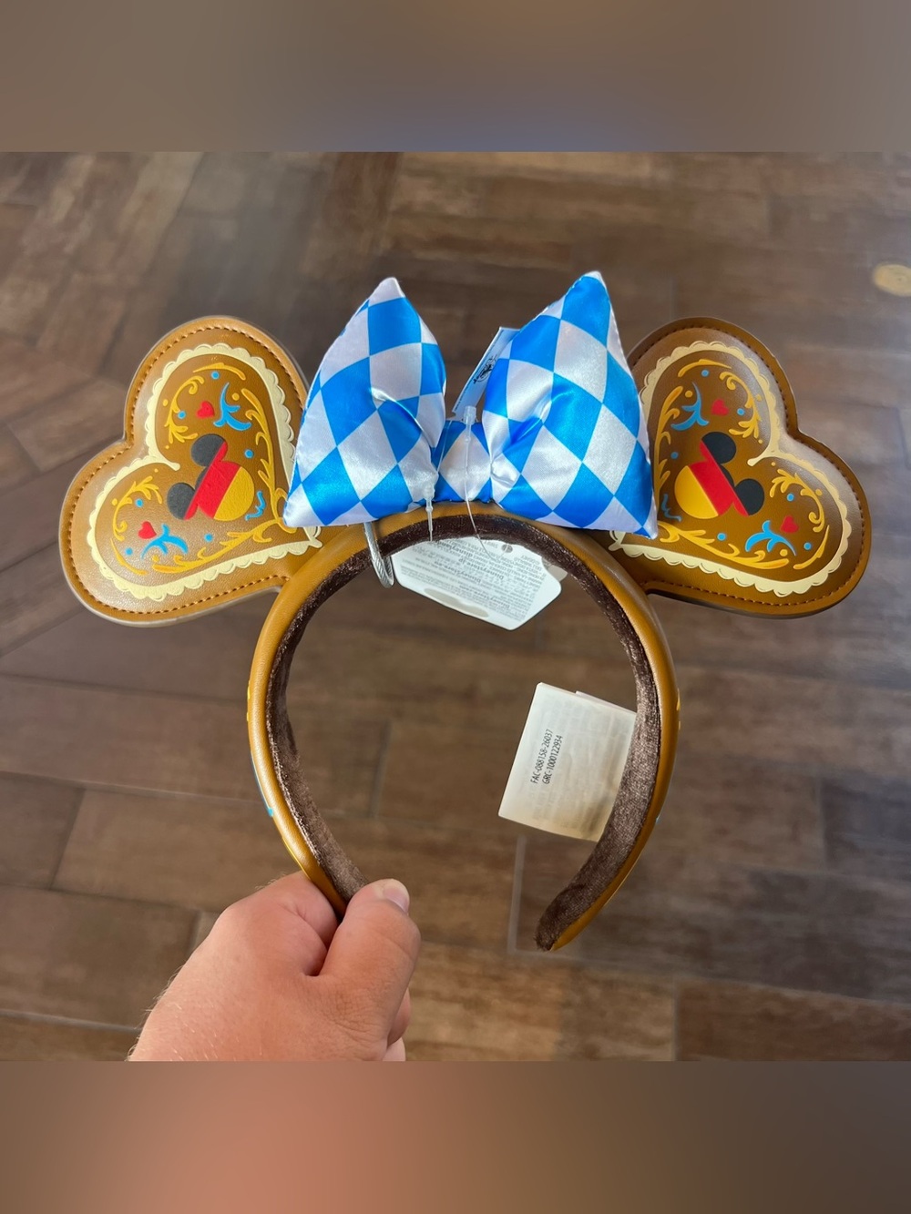 Disney Parks Germany Epcot World Showcase Minnie Mouse Ears Headband NEW